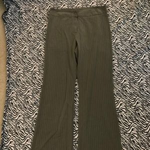 Gray Pinstripe Wide Leg Carrier Casual Pants sz 1X